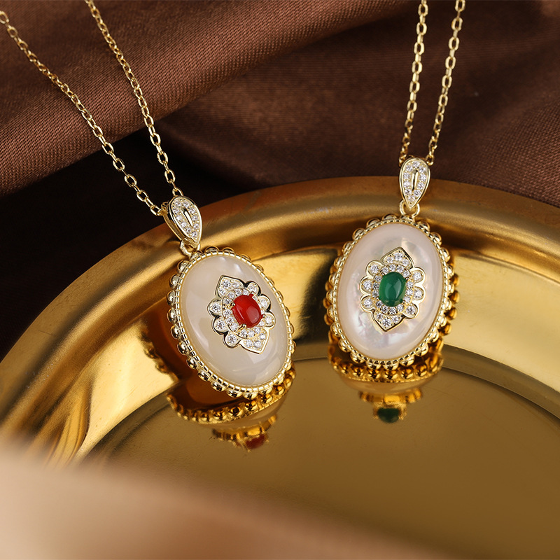 Birth Flower Necklace - Damesmode Lichte luxe bloem hanger ketting