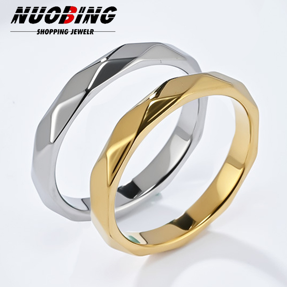 Initial Ring Custom - 4 mm breed roestvrij staal dames