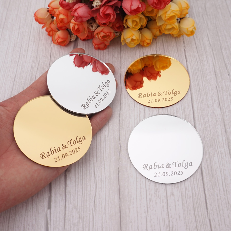 Personalised Candle Label - 12 stuks gepersonaliseerde bruiloft gunsten geschenken