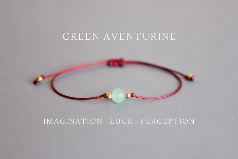 Coordinates Bracelet - Groene Aventurijn Kristal Optimisme Vreugde Geluk