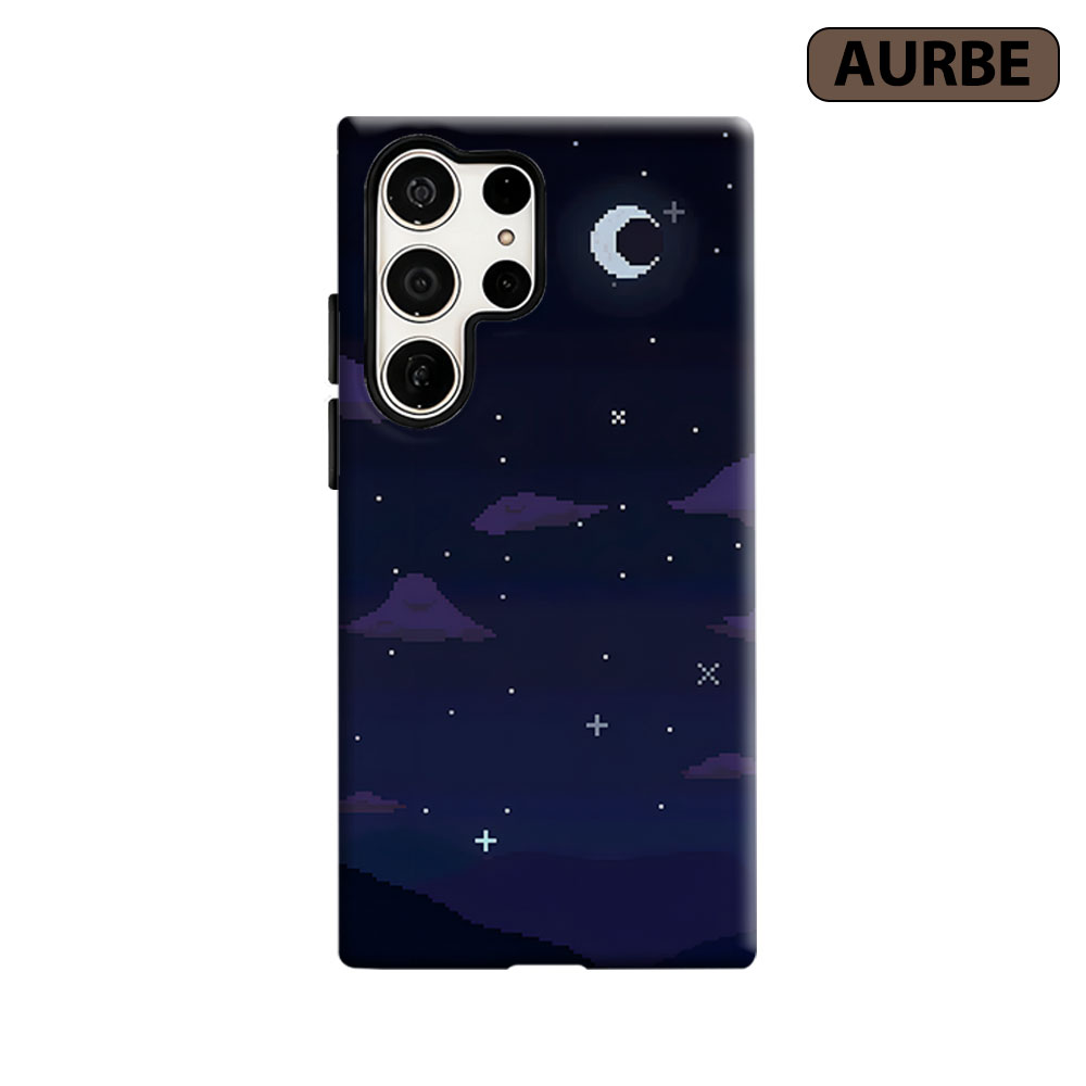 Custom Night Sky - Pixel Night Sky Telefoonhoesje voor Samsung
