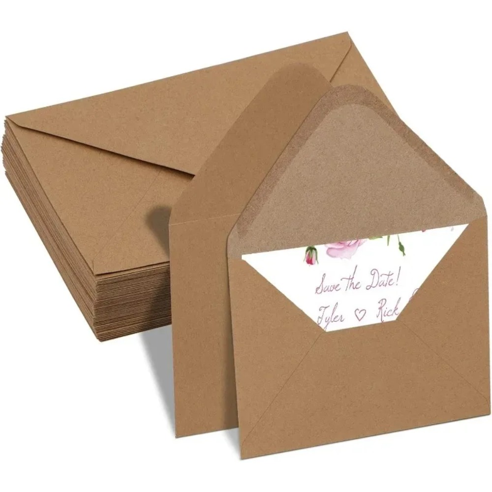 Wax Seal Letter Kit - 50 stuks klassieke bruine kraft blanco