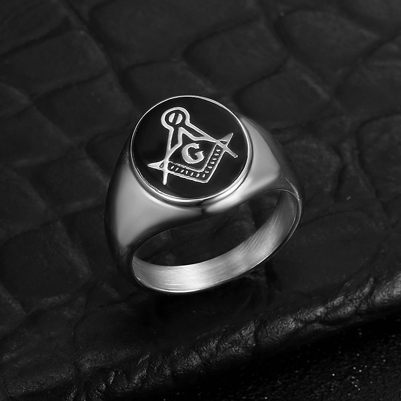 Mannen Vintage 316L Rvs Rondit - Initial Ring Custom recensie en prijs