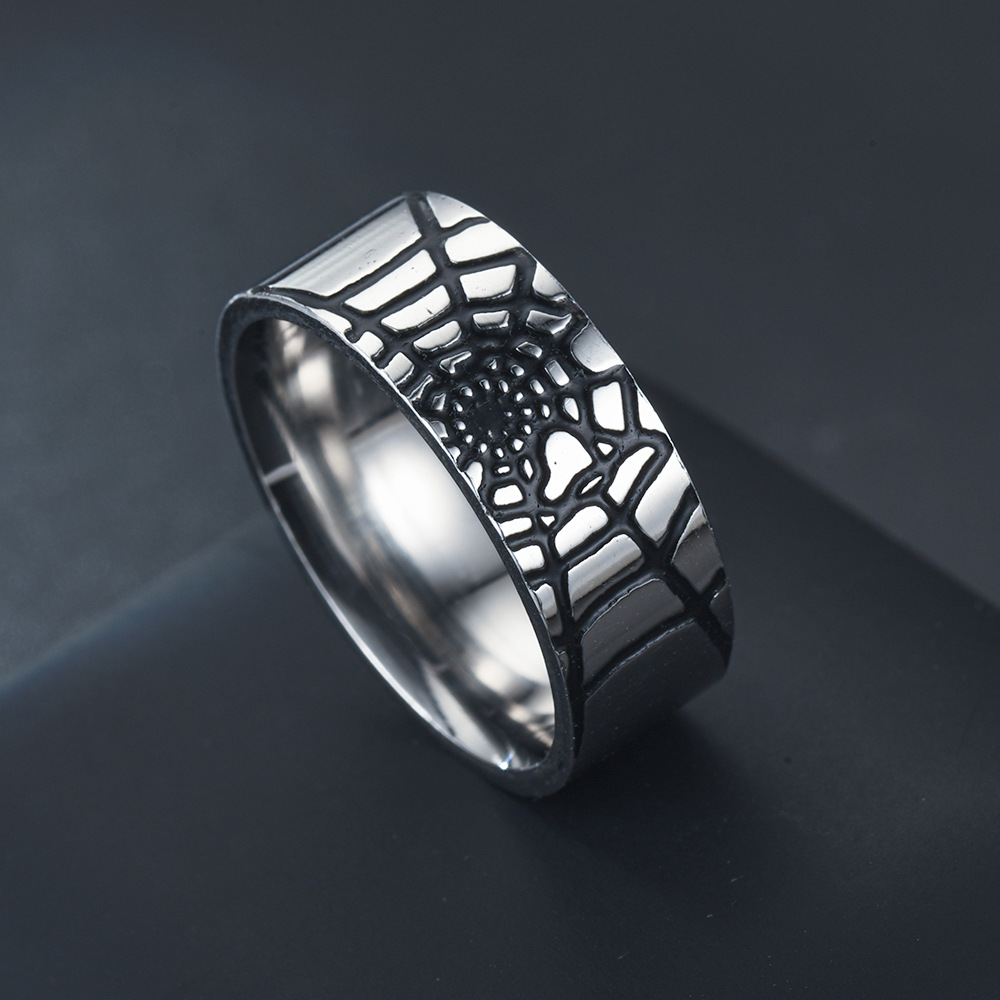 Roestvrij staal eenvoudige spi - Initial Ring Custom recensie en prijs