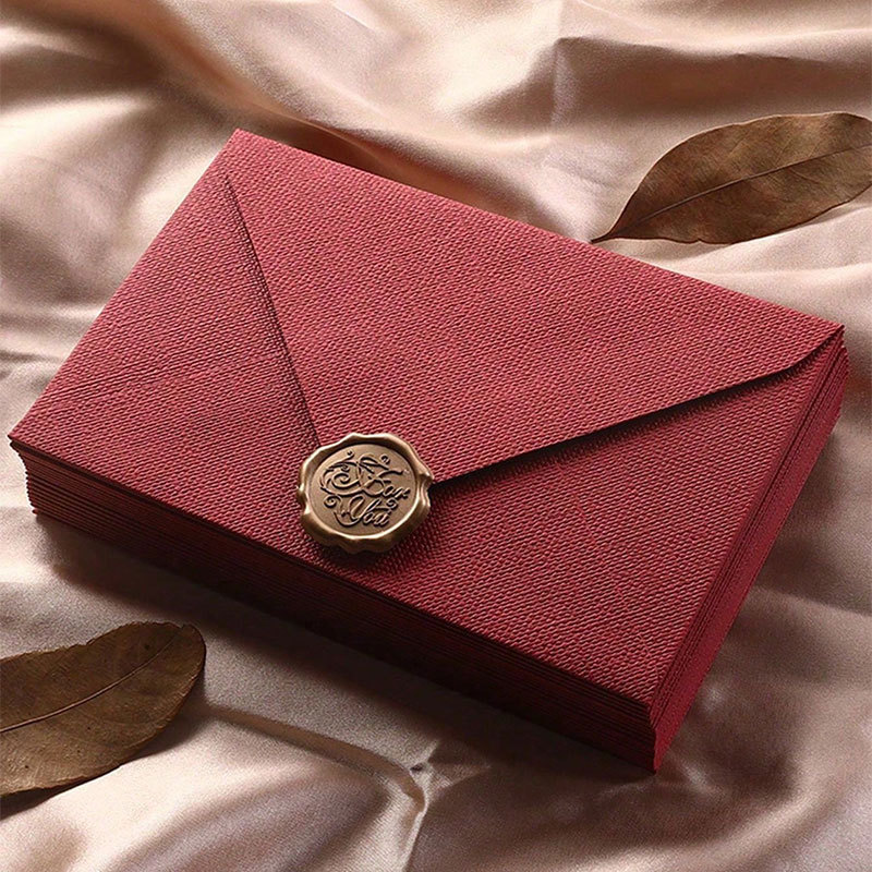 10 set 16x11cm wenskaarten lin - Wax Seal Letter Kit recensie en prijs