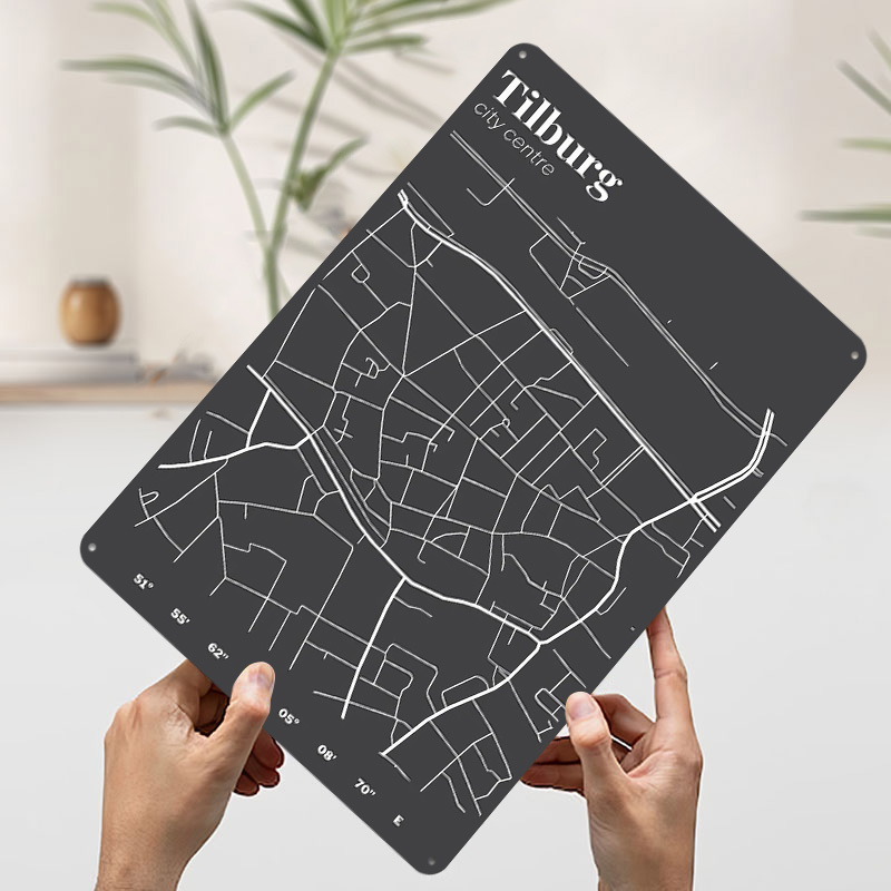 Tilburg City Centre kaart gedr - Custom Map Poster recensie en prijs