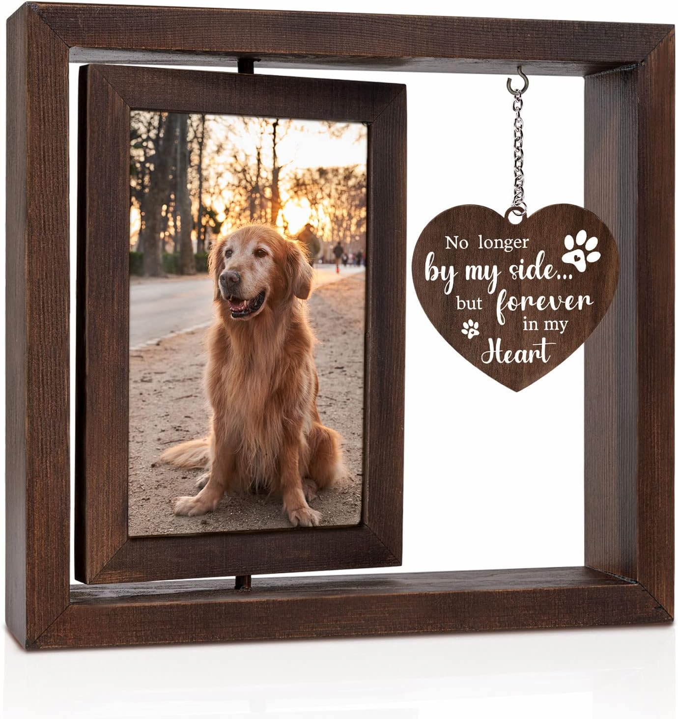 Houten fotolijst voor huisdier - Engraved Wood Frame recensie en prijs