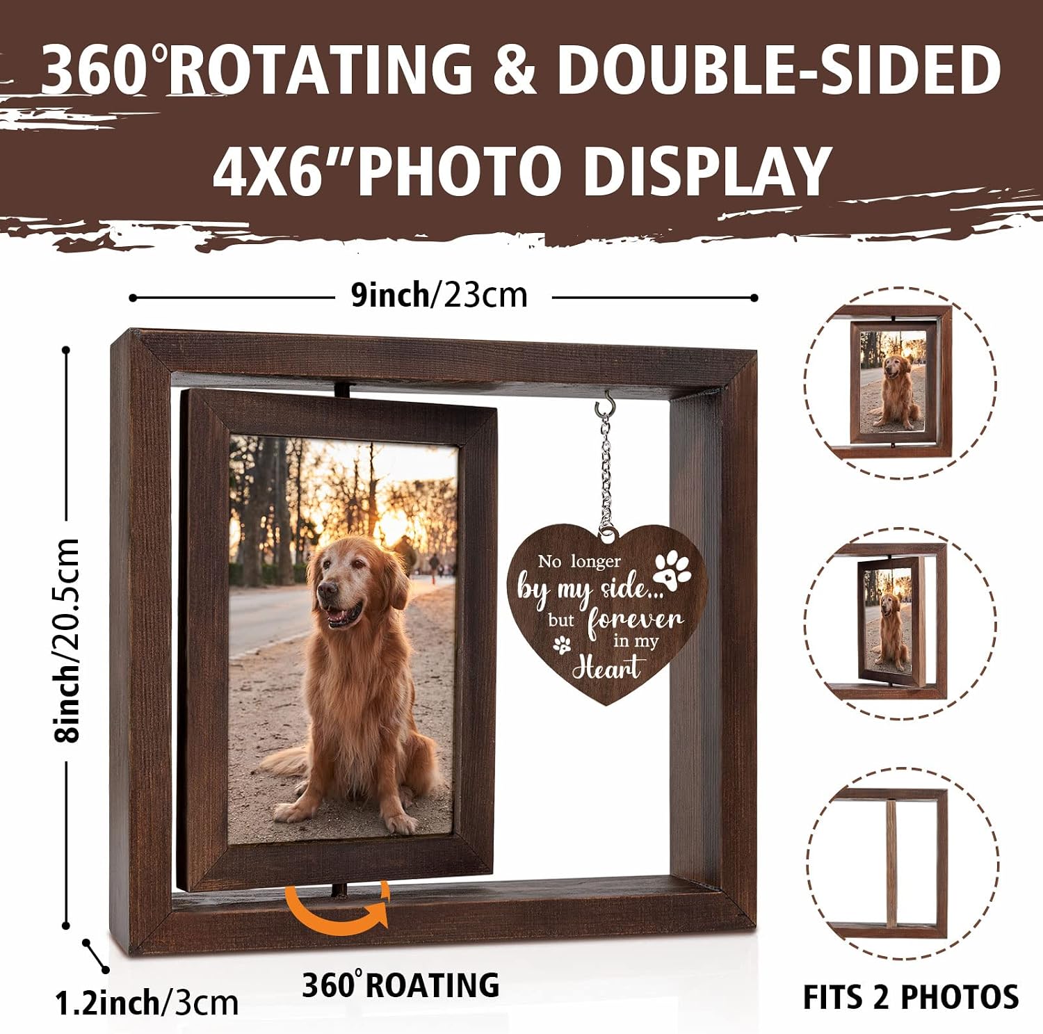 Houten fotolijst voor huisdier - Engraved Wood Frame recensie en prijs