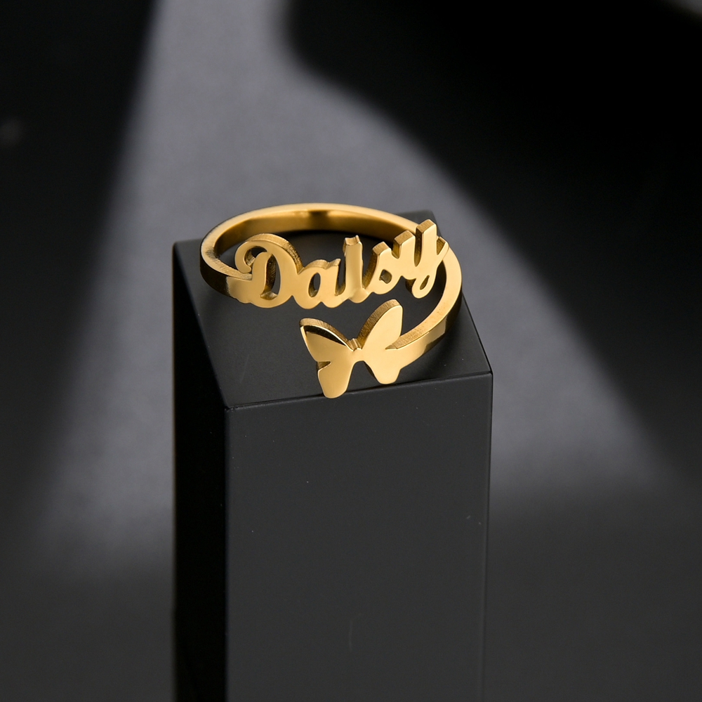 Atoztide Gepersonaliseerde Aan - Initial Ring Custom recensie en prijs