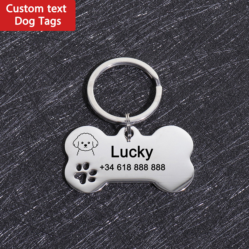 Aangepaste naam hondenlabels G - Pet Portrait Custom recensie en prijs