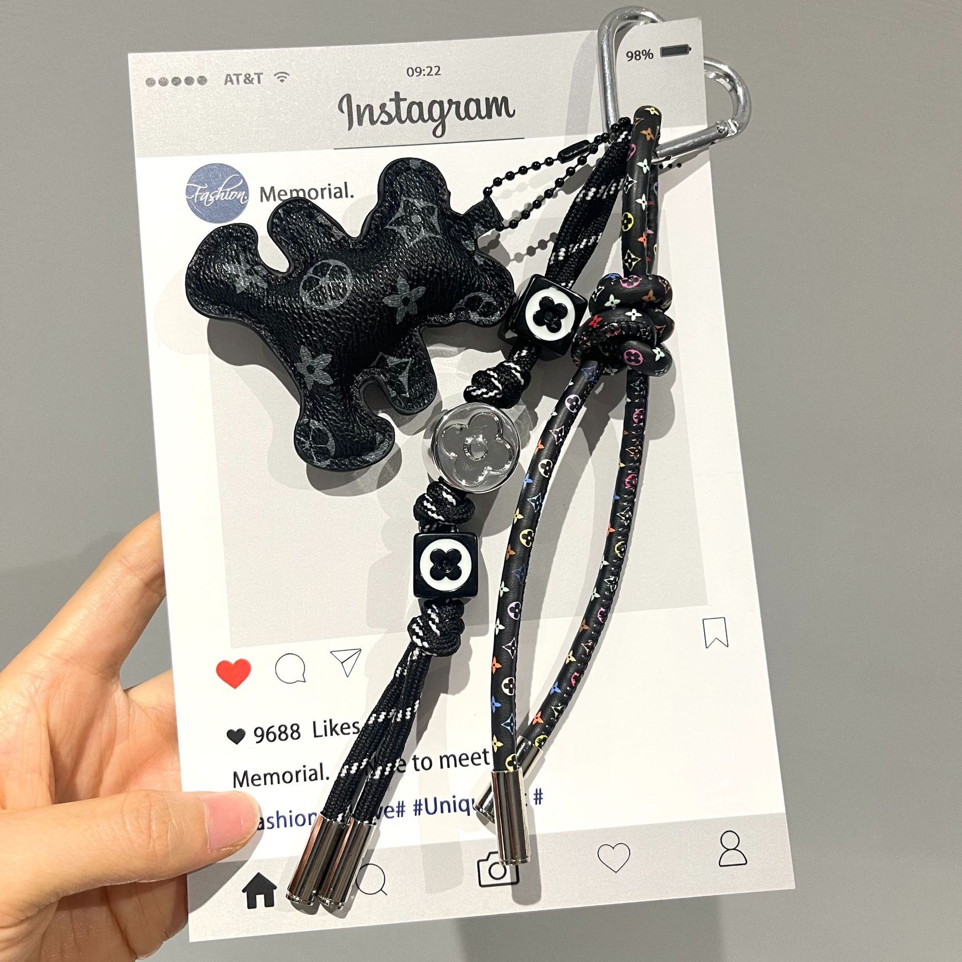 Mini-beerhanger voor tassen, d - Monogram Keychain Leather recensie en prijs