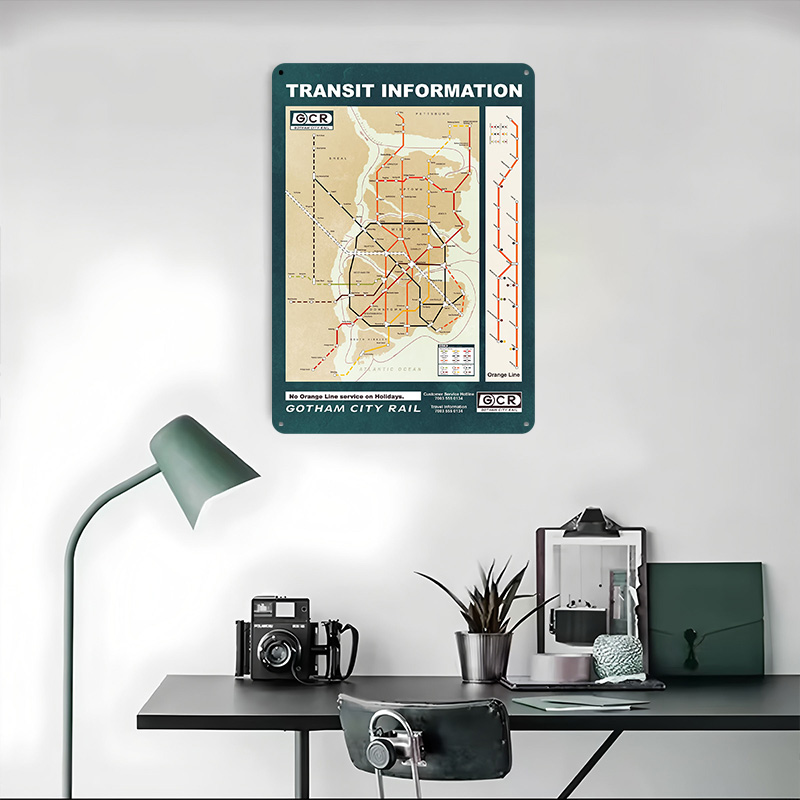 Gotham City Map Gedrukte Poste - Custom Map Poster recensie en prijs