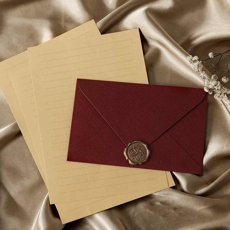 10-delige linnen bruine papier - Wax Seal Letter Kit recensie en prijs