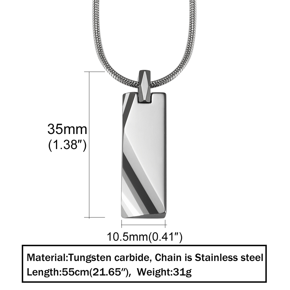 Wolfraamcarbide Hangers Mannen - Name Necklace Custom recensie en prijs