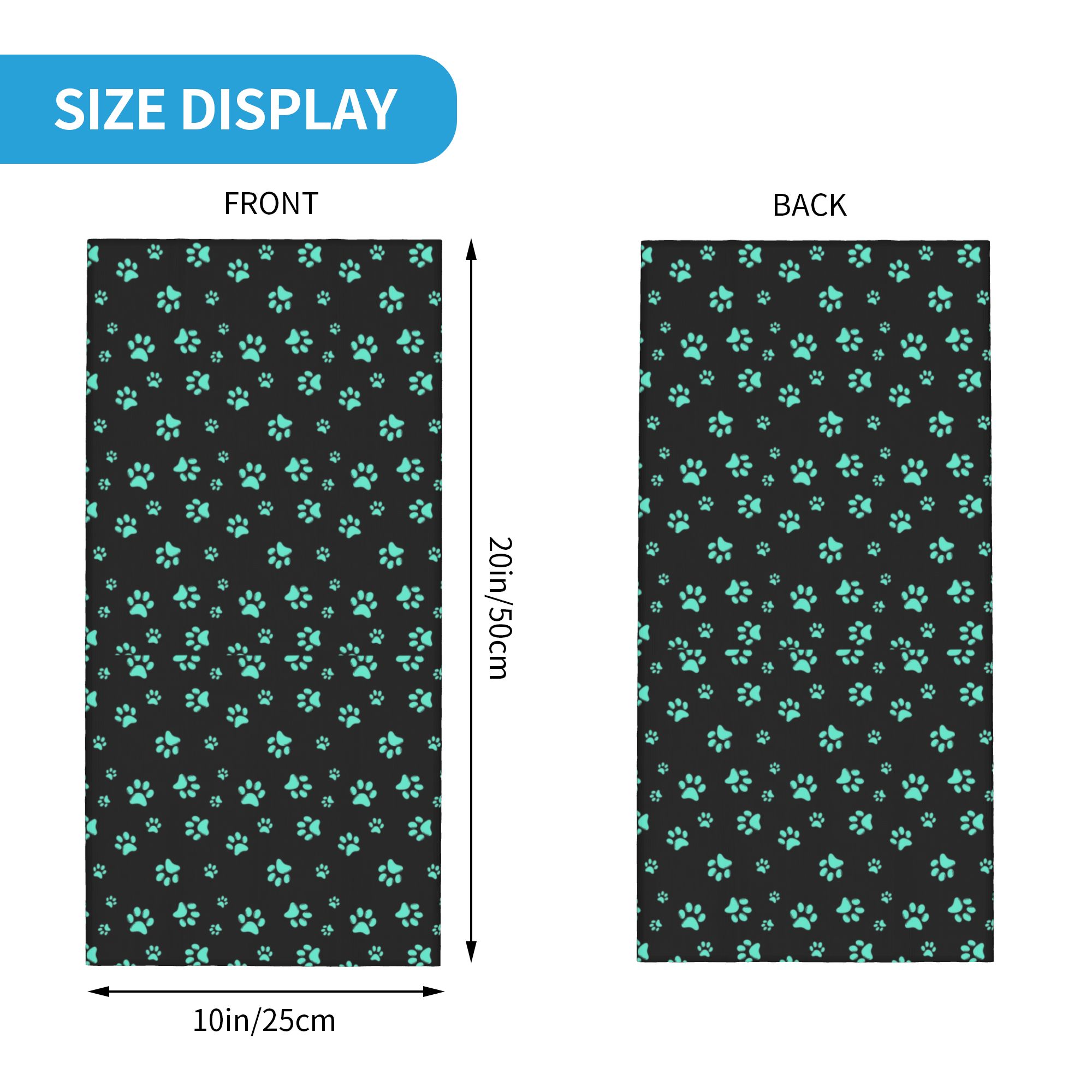 Aangepaste Aqua Dog Paw Print  - Pet Portrait Custom recensie en prijs